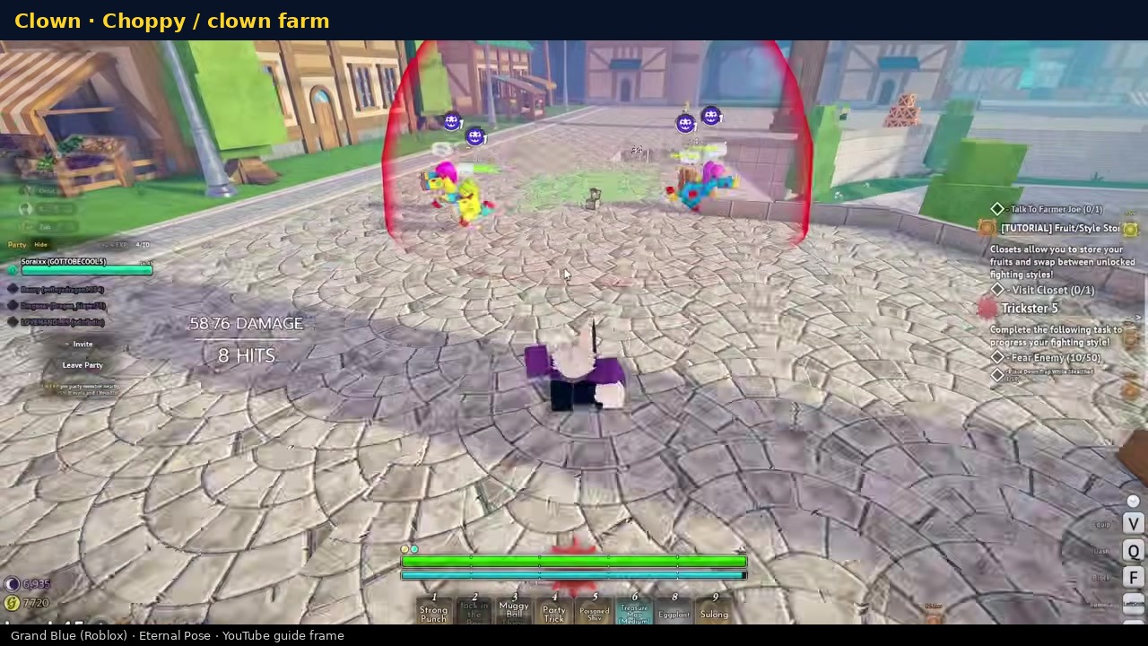 Clown enemy farm / Choppy rotation band